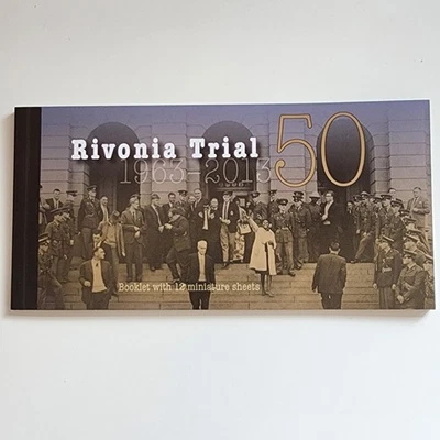 THE RIVONIA TRIAL 1963-2013 Stamp Booklet Limited Edition MNH South Africa Foto 1 de 4
