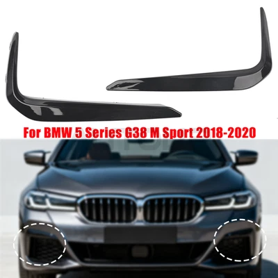 1 par de luces antiniebla delanteras molduras párpados para BMW Serie 5 G38 M Sport 2018-2020 Foto 1 de 4