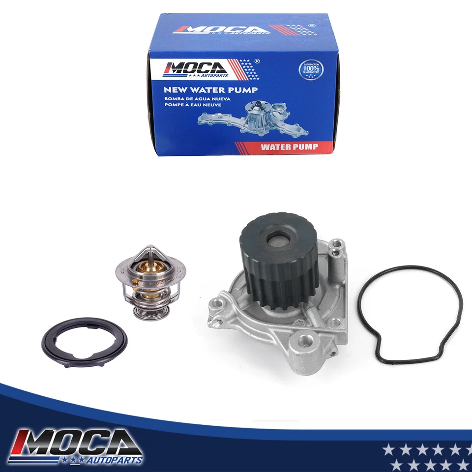 Water Pump & Thermostat for 1997-2000 Acura EL Honda Civic del Sol 1.6L - Image 1 of 4