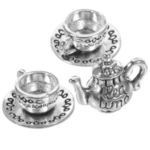 1 Set Mini Tea Kettle Mini Metal Teapot Tea Kettle Ornament Decorative Mini - Picture 1 of 12