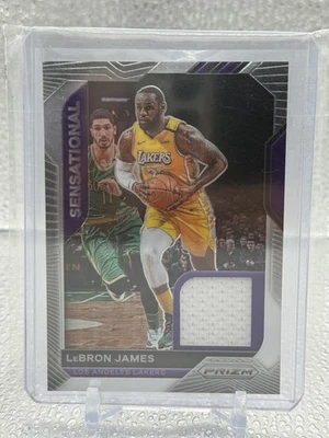 2020-21 Panini Prizm LeBron James Sensational Swatches Game Used Jersey Patch - Image 1 of 2