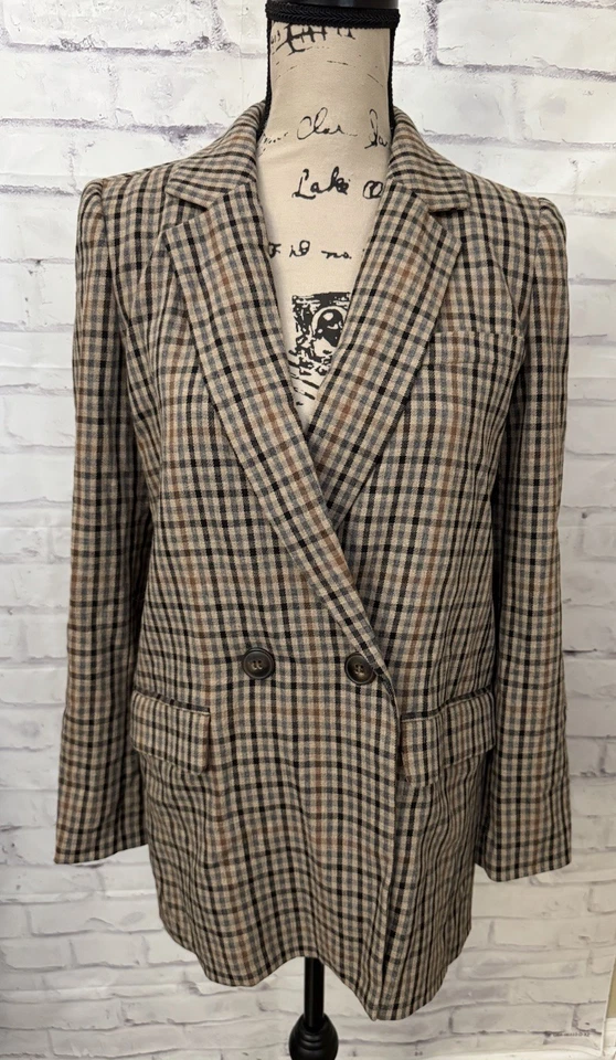 Madewell Dorset Blazer In Coster Plaid Small Bristol Menswear Plaid Old Money - Image 1 of 4