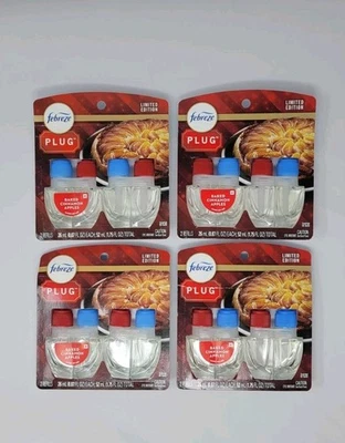 New Limited Edition Febreze Plug Baked Cinnamon Apples Scented Oil  8 refills - Image 1 of 4