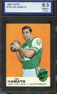 1969 TOPPS #100 JOE NAMATH ISA 8.5 NY JETS HOF *ADT4859 - Picture 1 of 2