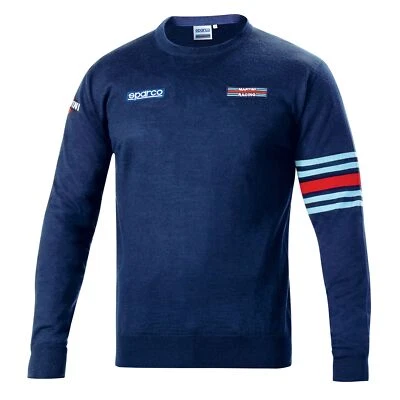 Sparco Martini Racing Sweater Cotton Jumper Lancia Rally Team Made in Italy - Изображение 1 из 4