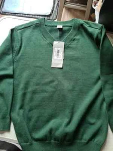 Boys School Jumper Green V-Neck Sweater Sweatshirt Uniform size 116 School Unifo - Picture 1 of 4