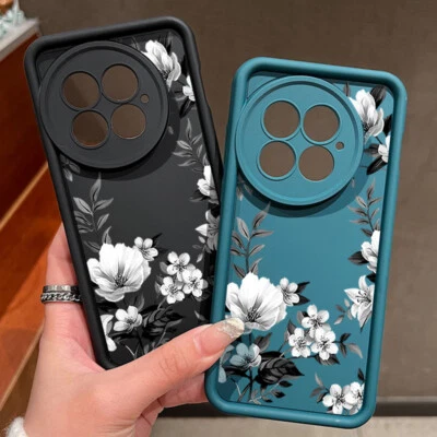 Floral Patterned Phone Case For OnePlus 13 Ace5 3 13T 12 13R 12R Silicone Cover - Image 1 of 4