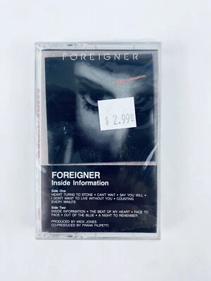 Foreigner Inside Information Cassette Tape, USA 1st, 80s Rock, NEW/SEALED - Image 1 of 4