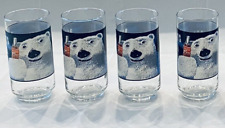 VINTAGE Coke Glasses 16 oz. Polar Bear ALWAYS COKE by Libbey 4-Piece Set