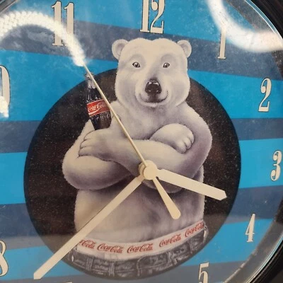 Reloj Oso Polar Coca-Cola 11x11 Attitude Bear sin probar Foto 1 de 4