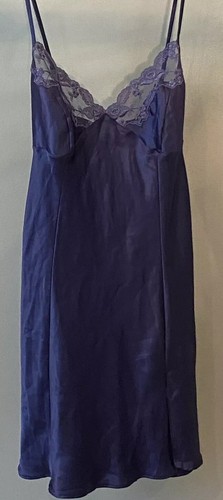 UNDERCOVER Vestito donna vintage anni 90 Y2K Fairy Victoria's Secret babydoll blu navy slip taglia M
