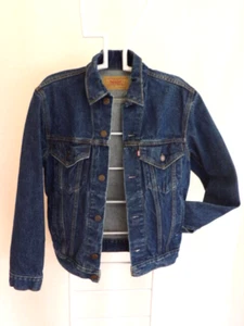 Chaqueta vaquera vintage de camionero de mezclilla años 80 LEVIS 70506-0216 talla 36R lavado oscuro EE. UU. - Imagen 1 de 12