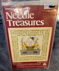 Kit punto croce contato Tesori ago Humpty Dumpty nuovo 6” X 6” #02509 - Foto 1 di 2