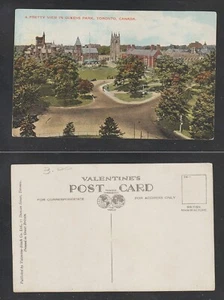 Toronto Ontario ON Postcard A Pretty Aerial View in Queens Park Unused - Picture 1 of 3