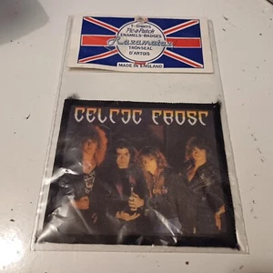 Patch vintage CELTIC FROST mai usata anni 80 metallo pesante nero - Foto 1 di 10