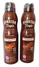 Hawaiian Tropic Sunscreen Island Glow Protective Dry Oil Spray SPF 15 / 30 180ml