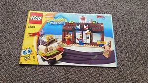 LEGO SpongeBob Squarepants 3833 Instruction Manual Booklet ONLY Nickelodeon - Picture 1 of 15