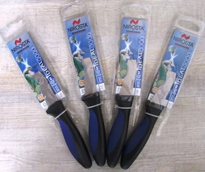 4x Nirosta FACKELMANN Gemüsemesser Ideal 18cm in schwarz/blau/Silber Kunststoff - Bild 1 von 3