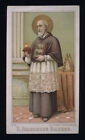 antico santino cromo-holy card S.FRANCESCO DI SALES  poellath