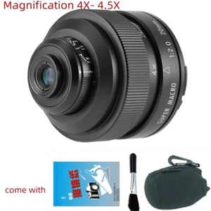 Zhongyi FreeＷalker 20mm F2.0 Super Macro Close Up Lens for Micro M4/3 MFT Camera - Picture 1 of 8