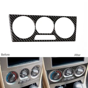 For Subaru Forester 2005-08 Carbon Fiber Central Control AC Switch Panel Cover - Foto 1 di 11