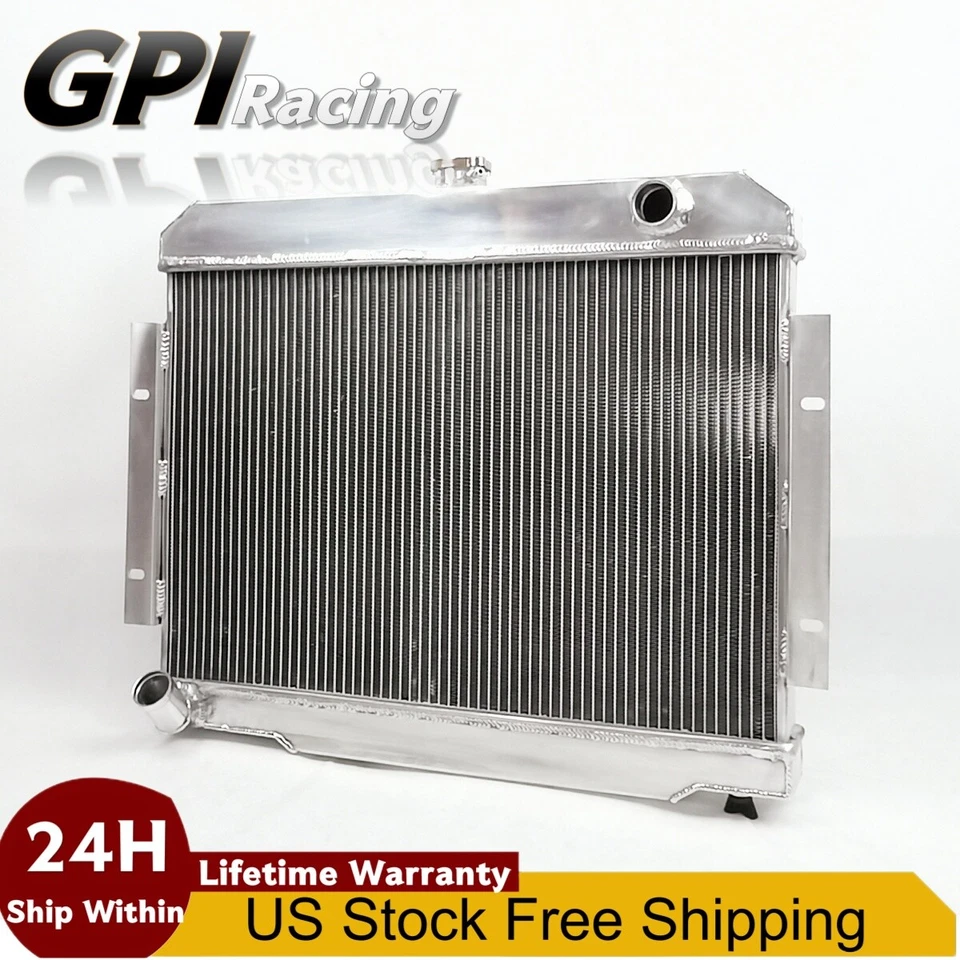 Radiador de aluminio de 3 filas para Jeep CJ5/CJ6/CJ7 1972-1986 Scrambler CC583 Foto 1 de 4