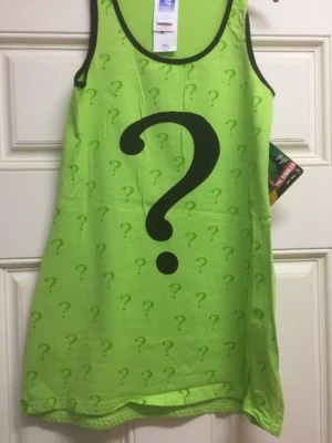 The Riddler Adult Small Tank Dress Justice League Rubie's Costume DC Comics  - Image 1 of 4