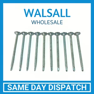 ZINC PLATED 4.8 x 80mm BAYPOLE WAFER HEAD SELF DRILLING SCREW - Picture 1 of 3