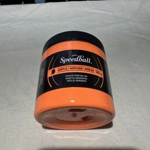Speedball Acryl Siebdruckfarbe orange fluoreszierend - Bild 1 von 2