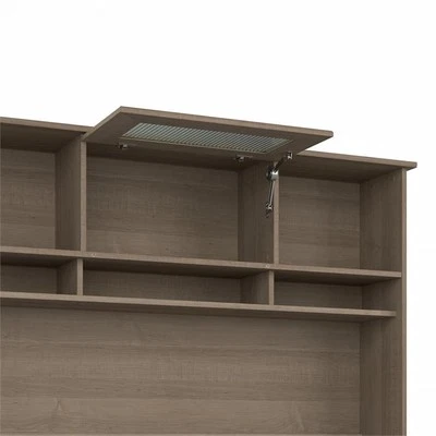 Bush Business Furniture Cabot 60W Hutch in Ash Gray - Engineered Wood - Image 1 of 4