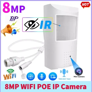 4K 8MP WIFI POE IP Kamera 2 Wege Audio 3.7mm Zoom 2.4G WIFI 940NM IR Nachtsicht - Picture 1 of 6