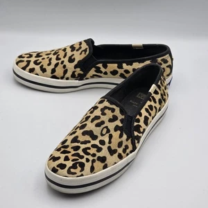 Keds Kate Spade Womens Size 7 Slip-On Leopard Print Calf Hair - Picture 1 of 8