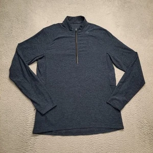 Lululemon Surge Warm Half Zip Pullover Sweater Men's Size Large Blue Long Sleeve - Picture 1 of 10