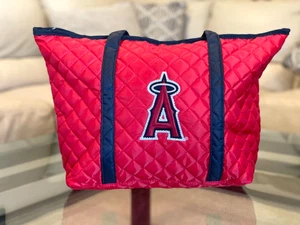 Los Angeles Angels Quilted Tote Bag~ Red~Bling -Farmer John SGA - NEW - Picture 1 of 5