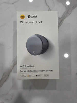 Yale August Wi-Fi Smart Lock Silver BRAND NEW