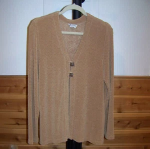 Camel hellbraune Damenstrickjacke Pullover von K STUDIO (GRÖSSE 14) - Bild 1 von 5