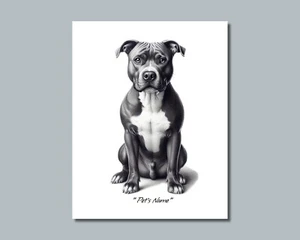 Personalized PIT BULL Pet Print Photo Picture YOUR DOG'S NAME 8x10 or 11x14 (P4) - Picture 1 of 10