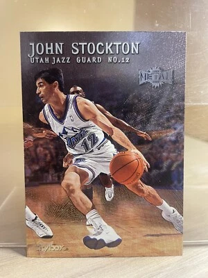 1999 Metal #114 JOHN STOCKTON NM - Image 1 of 2