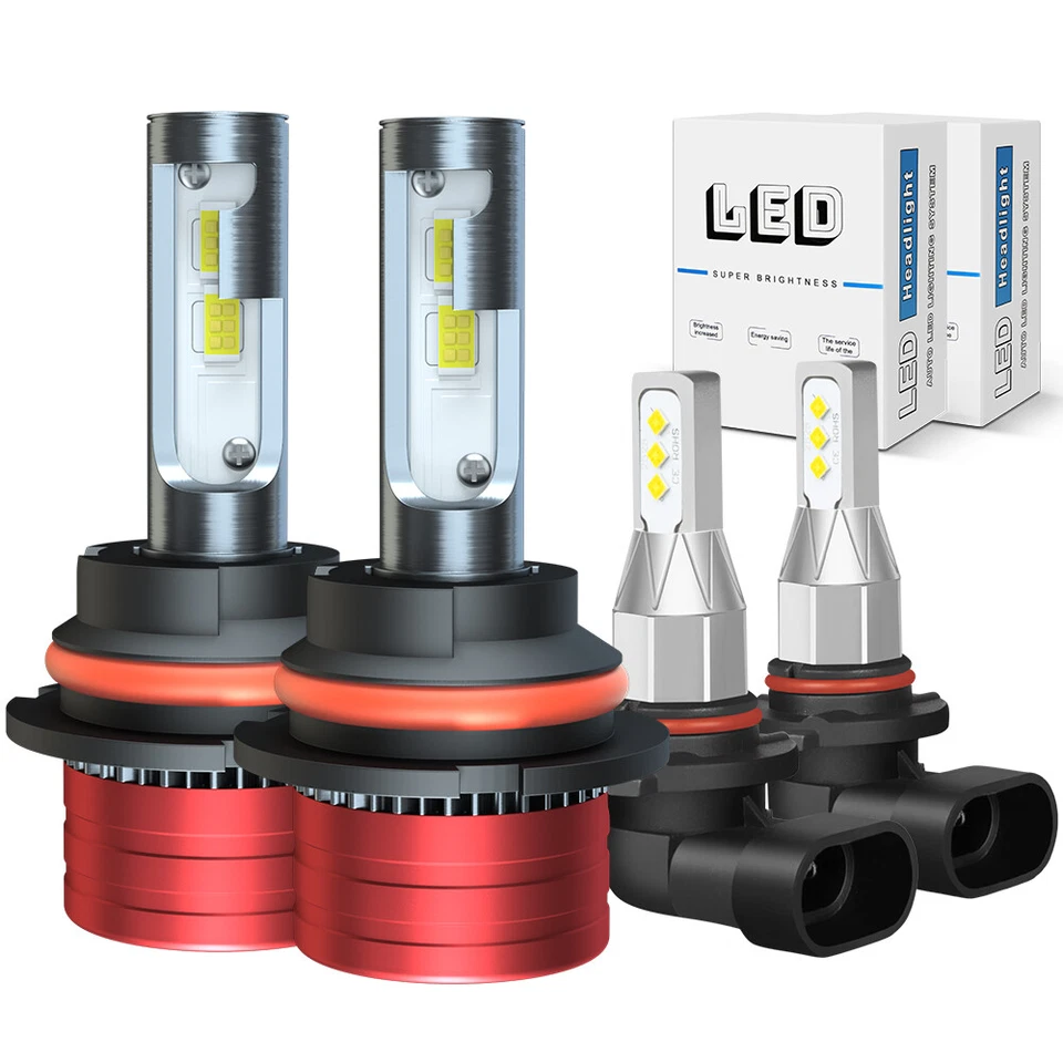 Kit de faros LED blancos para Ford Ranger 1998 1999 2000 4x 6000K + bombillas antiniebla Foto 1 de 4