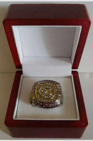 Walter Payton - 1985 Chicago Bears Super Bowl Silver Color Ring With Display Box Cover