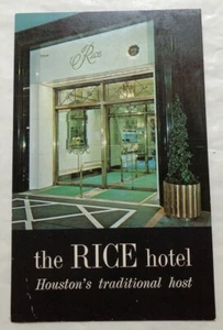 The Rice Hotel In Downtown Houston. Postcard (A2) - Picture 1 of 2