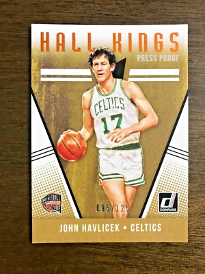 2018-19 Donruss John Havlicek Hall Kings #17 Press Proof Orange 095/125 Celtics - Image 1 of 3