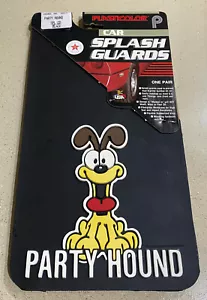 PARTY HOUND ODIE Vintage Car Splash Guards GARFIELD Plasticolor New Mud Flaps - Picture 1 of 3