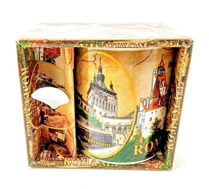 ROMANIA - Traveling Collector's Mug cup & Spoon NEW in picturesque box - Bild 1 von 7