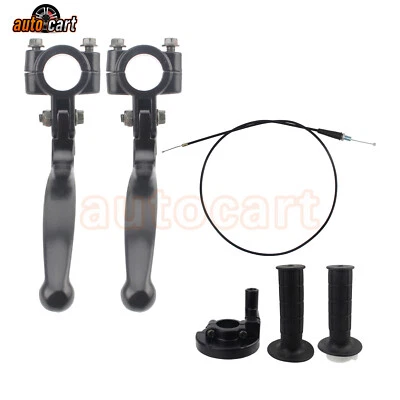 Twist Handlebar Grip Throttle Cable Clutch Brake Kit For Honda CRF100F CRF70F US - Image 1 of 4