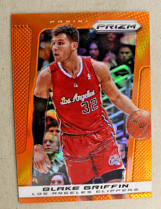 2013-14 Panini Prizm Blake Griffin Orange Prizm #49/60 Los Angeles Clippers
