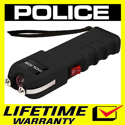 POLICE Stun Gun 928 700 BV Heavy Duty Rechargeable LED Flashlight Black • 16.95$