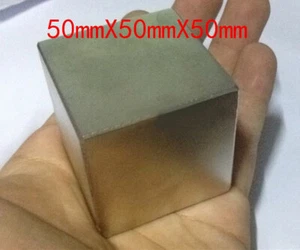 Imán de neodimio de tierras raras cuadrado bloque súper fuerte de 2''x2''x2'' N50 50x50x50 mm - Imagen 1 de 1