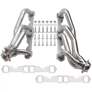 Stainless Steel Exhaust Headers Truck For Chevy GMC 88-97 5.0L/5.7L 305 350 V8 - Picture 1 of 10