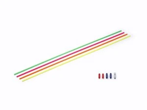 Tamiya 53132 Fluorescent Colour Antenna/Aerial Pipes (4 Pcs) TT01/TT02/DT02/DT03 - Picture 1 of 3